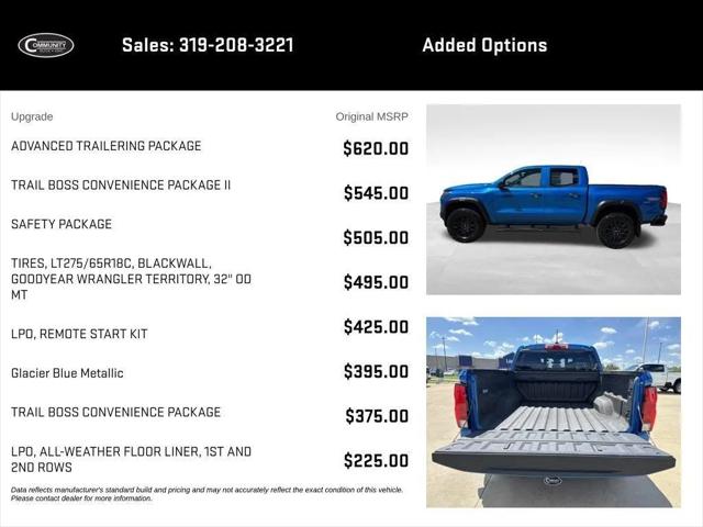 2024 Chevrolet Colorado 4WD Trail Boss for sale in Waterloo, IA