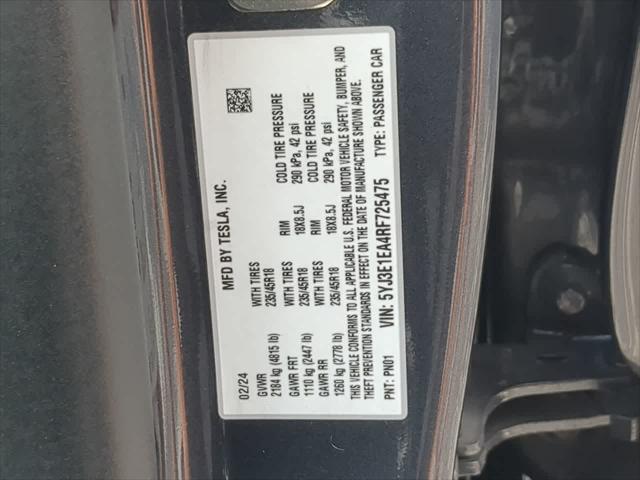 2024 Tesla Model 3 RWD