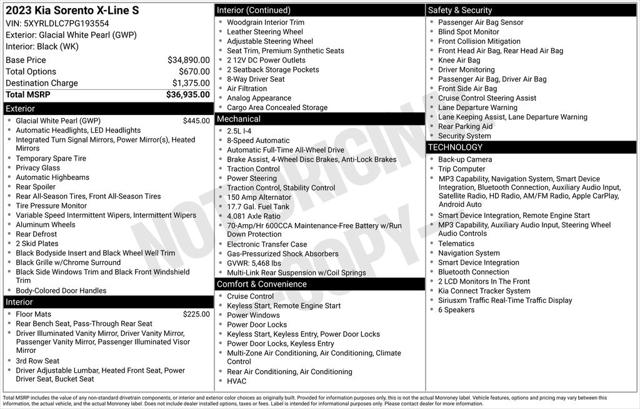 2023 Kia Sorento X-Line S 2023 Kia Sorento X-Line S