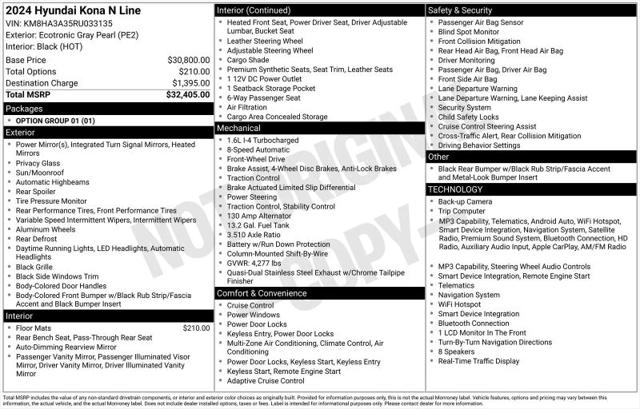 2024 Hyundai Kona N Line for sale in Huntsville, AL