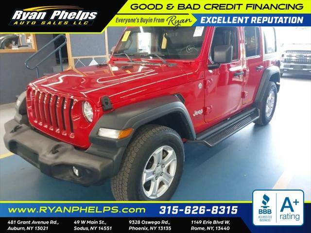 2018 Jeep Wrangler Unlimited Sport S 4x4 for sale in Sodus, NY