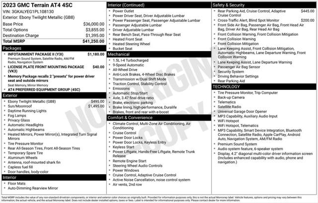 2023 GMC Terrain AWD AT4 2023 GMC Terrain AWD AT4