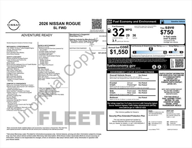 Used 2026 Nissan Rogue SL For Sale in Muscle Shoals, AL