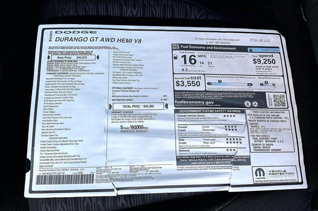 2026 Dodge Durango GT AWD HEMI V8
