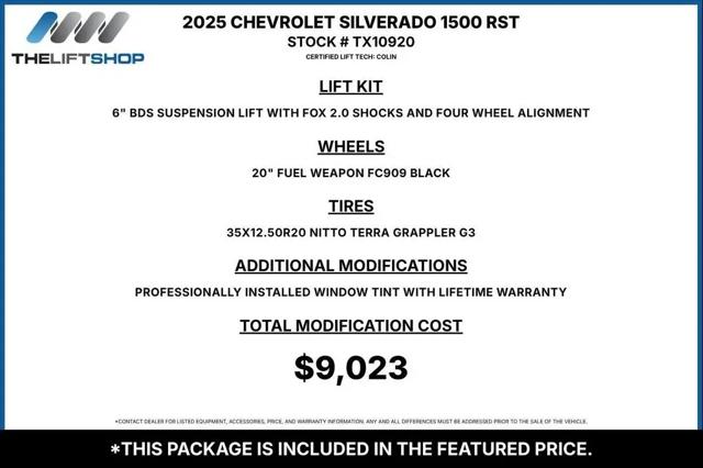2025 Chevrolet Silverado 1500 4WD Crew Cab Short Bed RST for sale in Garland, TX