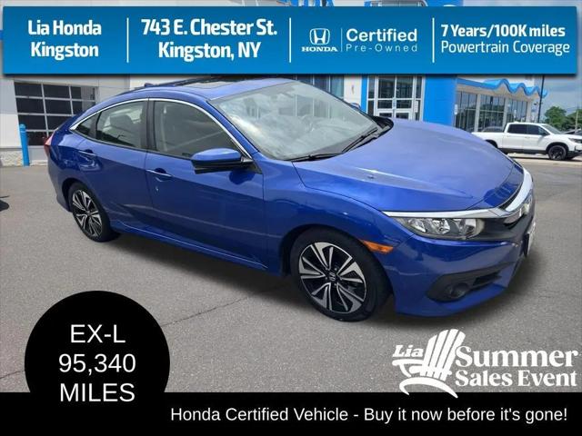 2018 Honda Civic EX-L for sale in Kingston, NY