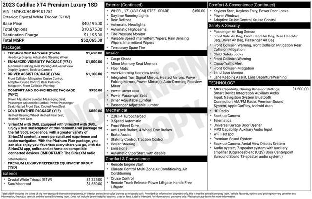 2023 Cadillac XT4 FWD Premium Luxury for sale in Tucson, AZ