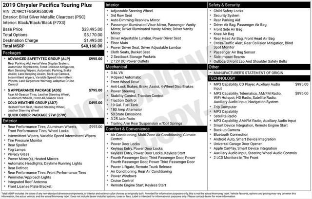2019 Chrysler Pacifica Touring Plus for sale in Ozark, MO