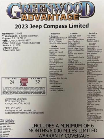 2023 Jeep Compass Limited 4x4
