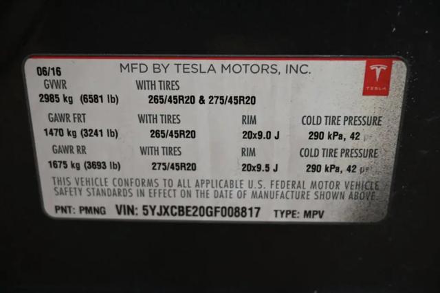 2016 Tesla Model X 75D