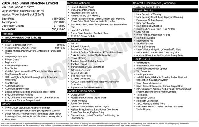 2024 Jeep Grand Cherokee Limited 4x2 2024 Jeep Grand Cherokee Limited 4x2