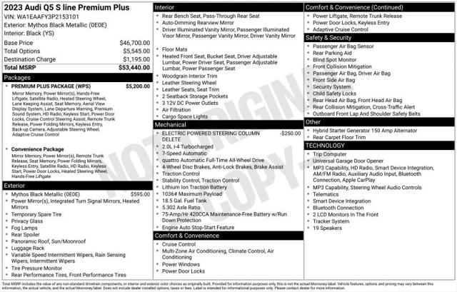 2023 Audi Q5 Premium Plus 45 TFSI S line quattro for sale in Huntsville, AL