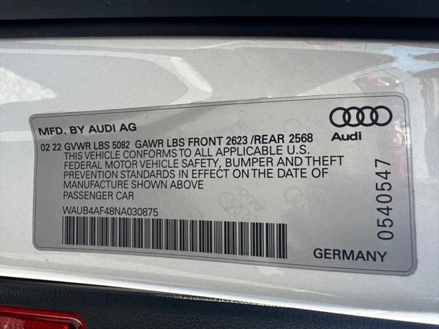 2022 Audi S4 Premium Plus TFSI quattro Tiptronic