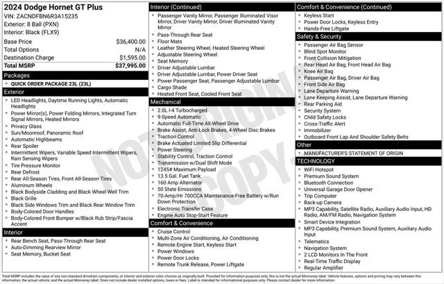 2024 Dodge Hornet GT Plus AWD for sale in Warren, MI