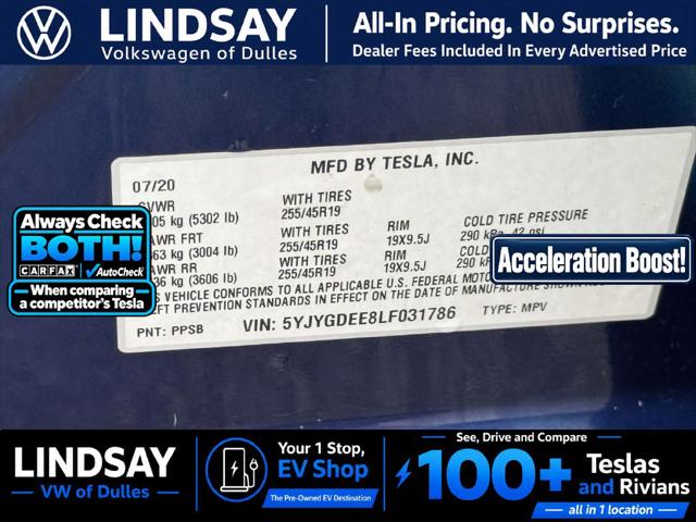 2020 Tesla Model Y Long Range Dual Motor All-Wheel Drive
