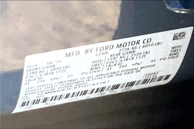 New 2026 Ford Explorer Tremor For Sale in Lubbock, TX