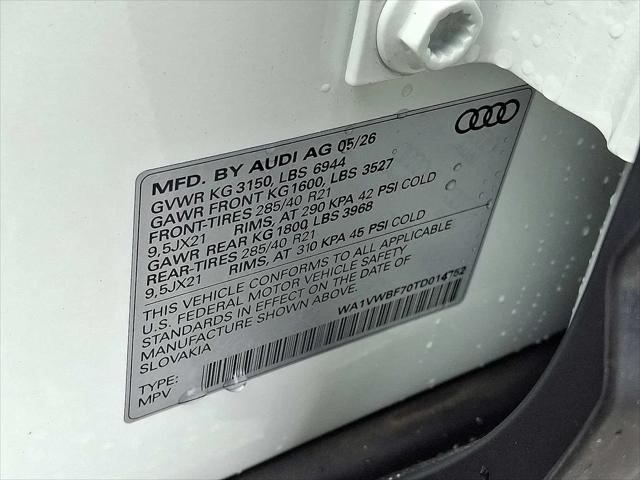2026 Audi SQ7 Prestige TFSI quattro tiptronic