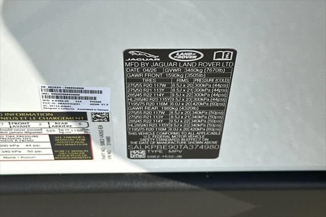 2026 Land Rover Range Rover P530 SE 7 Seat
