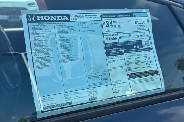 2026 Honda Civic Sport
