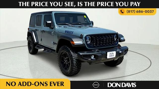 2025 Jeep Wrangler 4-Door Willys 4x4 for sale in ARLINGTON, TX
