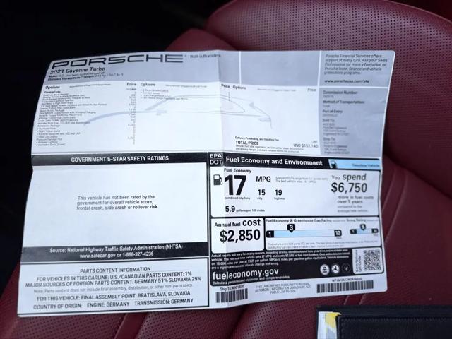 2021 Porsche Cayenne Turbo
