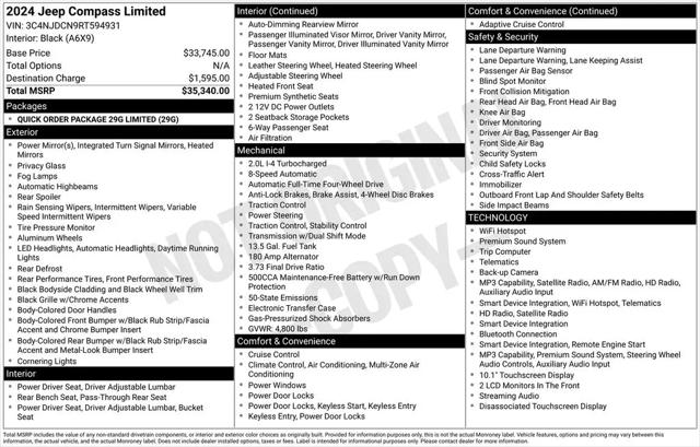 2024 Jeep Compass Limited 4x4