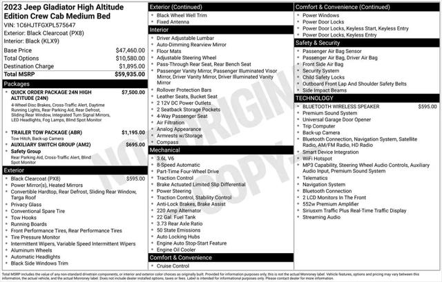 2023 Jeep Gladiator Sport