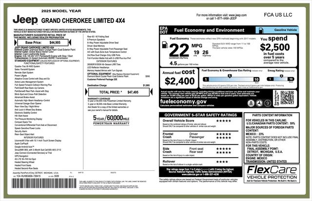 2025 Jeep Grand Cherokee Limited 4x4 for sale in Detroit, MI