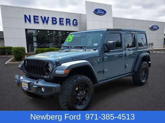 2026 Jeep Wrangler 4-Door Willys 4x4 for sale in Newberg, OR