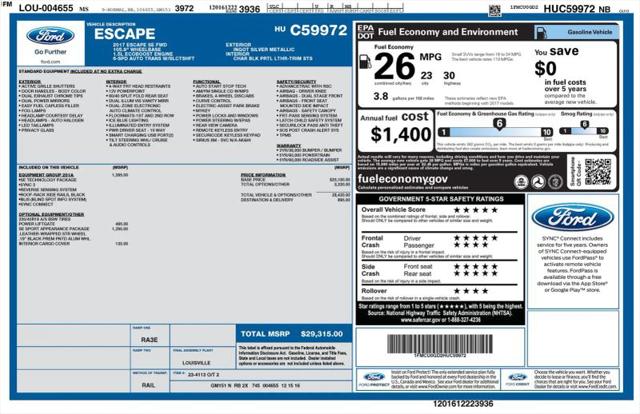2017 Ford Escape SE for sale in Huntsville, AL
