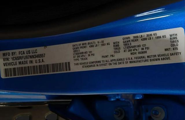 2022 Ram 1500 TRX Crew Cab 4x4 57 Box