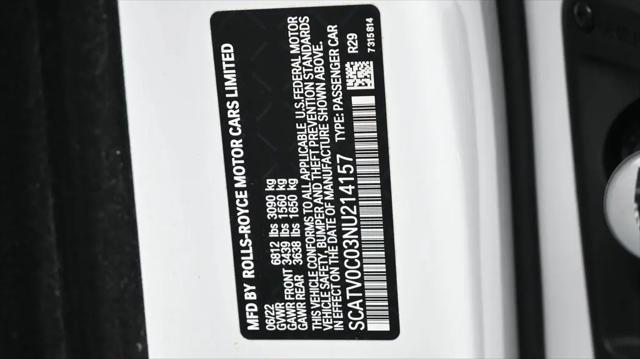 2022 Rolls-Royce Ghost Standard