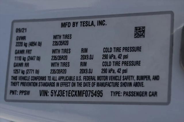 2021 Tesla Model 3 Performance Dual Motor All-Wheel Drive