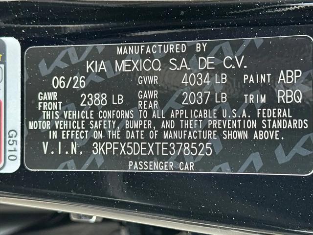 2026 Kia K4 EX