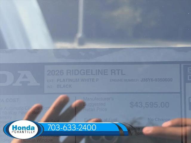 2026 Honda Ridgeline RTL