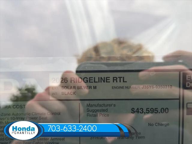 2026 Honda Ridgeline RTL