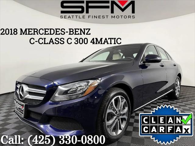 2018 Mercedes-Benz C-CLASS C 300 4MATIC for sale in Lynnwood, WA
