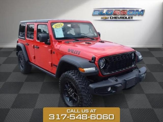 2025 Jeep Wrangler 4-Door Willys 4x4 for sale in Indianapolis, IN