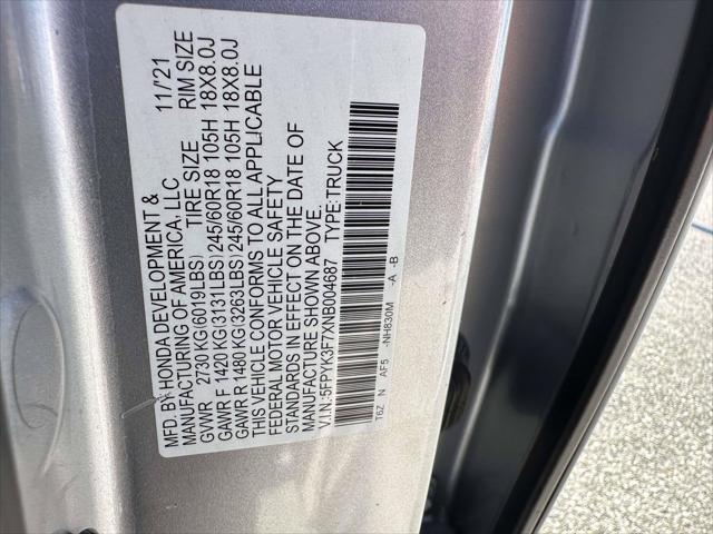 2022 Honda Ridgeline RTL-E