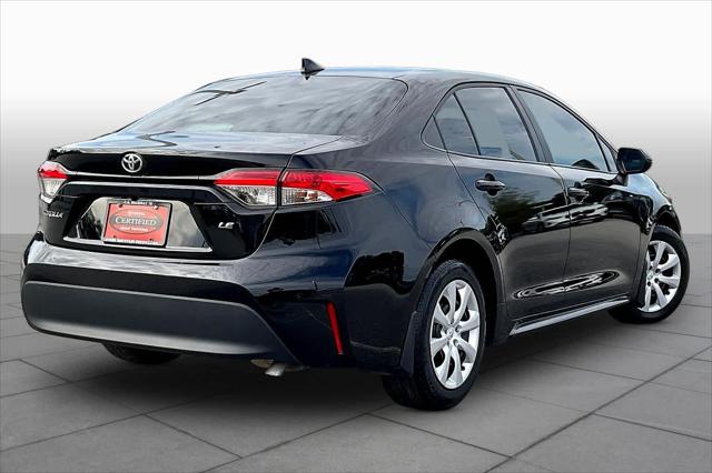 Certified Used 2025 Midnight Black Metallic Toyota LE image 46
