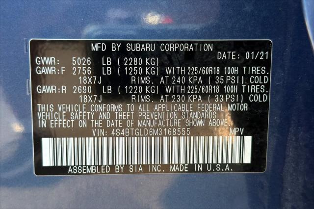 2021 Subaru Outback Onyx Edition XT