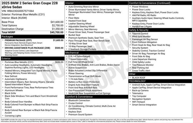 2025 BMW Coupe xDrive for sale in Santa Clara, CA