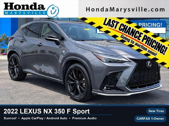 2022 Lexus NX 350 F SPORT Handling for sale in Marysville, OH