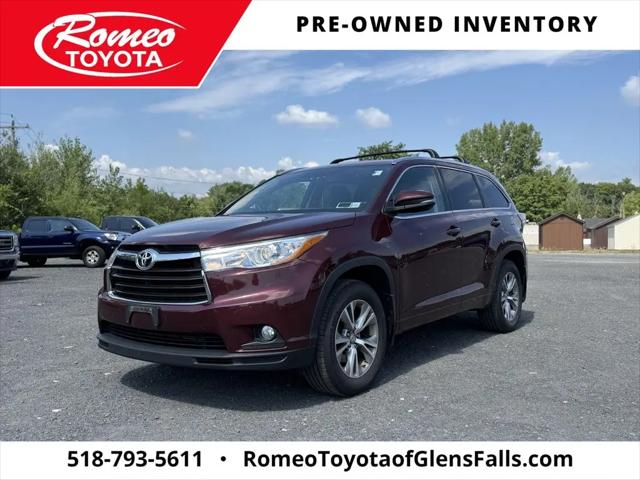 2015 Toyota Highlander XLE V6 for sale in Glens Falls, NY