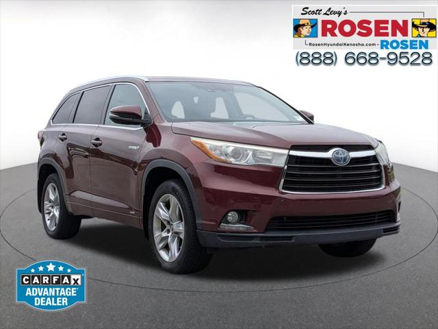 2016 Toyota Highlander Hybrid Limited Platinum V6 for sale in KENOSHA, WI