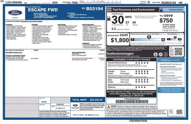 2024 Ford Escape Active for sale in Cincinnati, OH