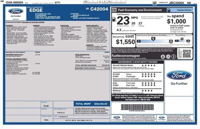 2018 Ford Edge SEL for sale in East Hartford, CT