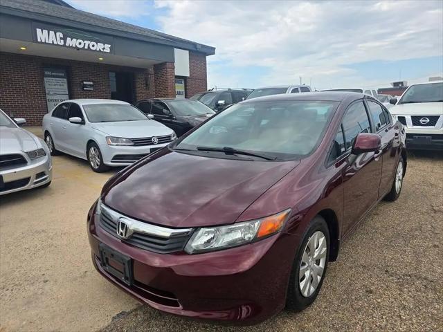 2012 Honda Civic LX for sale in Arlington, TX