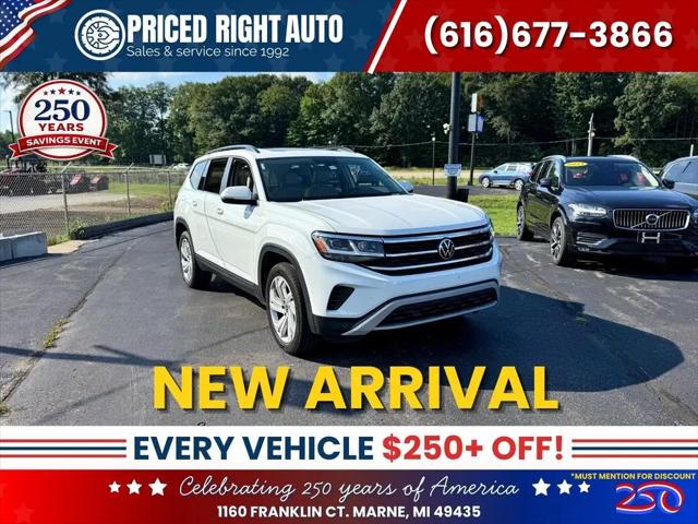 2021 Volkswagen Atlas 3.6L V6 SE w/Technology for sale in Marne, MI