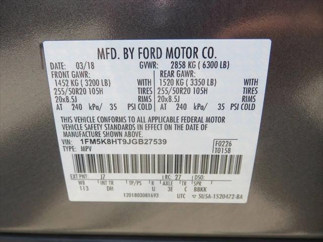 2018 Ford Explorer Platinum